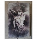 Canvasbillede med engel 26,5x42,5 cm.  - 1