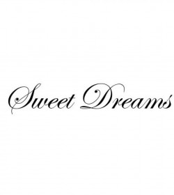 Wallsticker Sweet dreams 10x54 cm.  - 1