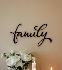 Wallsticker Family 15x27 cm.