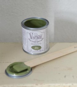 Kalkmaling Olive green 100 ml  - 1