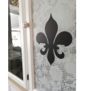 Wallsticker stor sort lilje H: 29,5 cm.